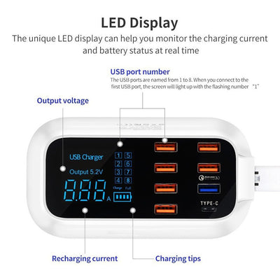 Quick Charge 3.0 Ordinary Smart USB Charger Station